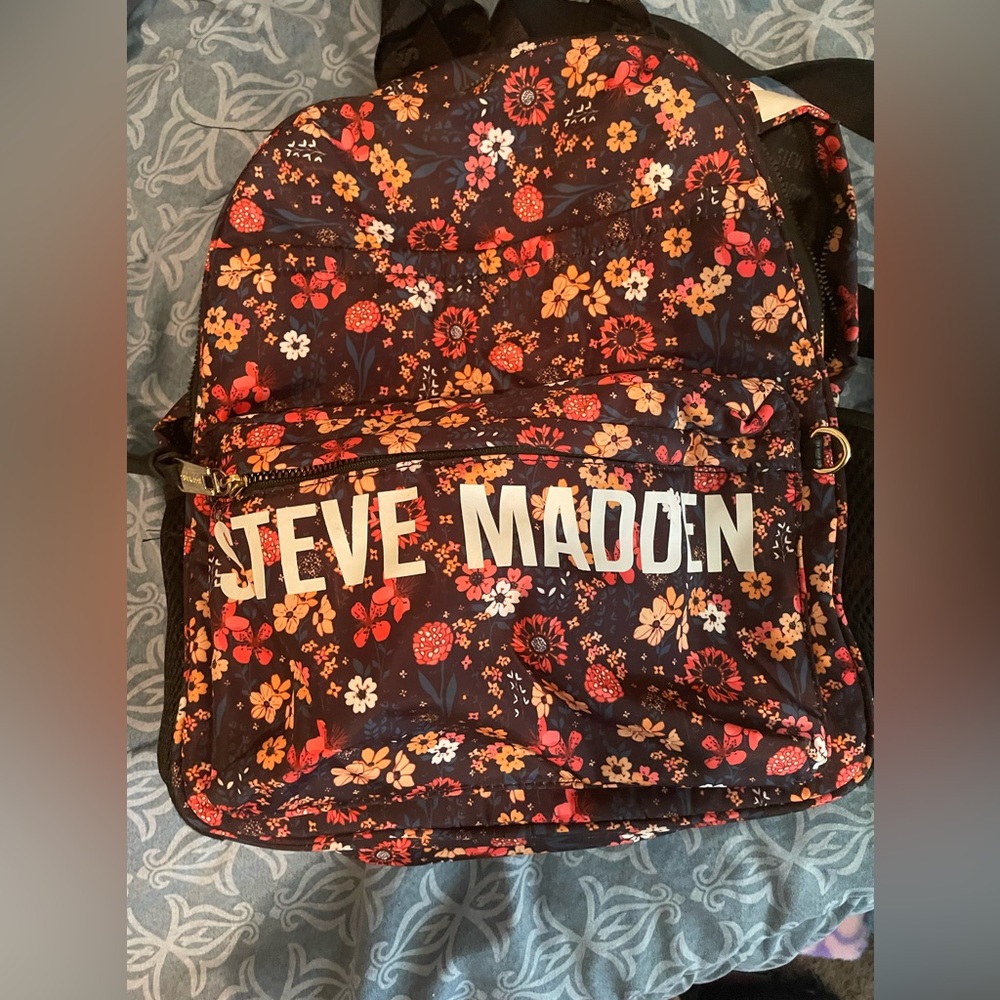 Steve Madden floral backpack